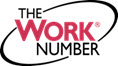 The Work Number image - red and black