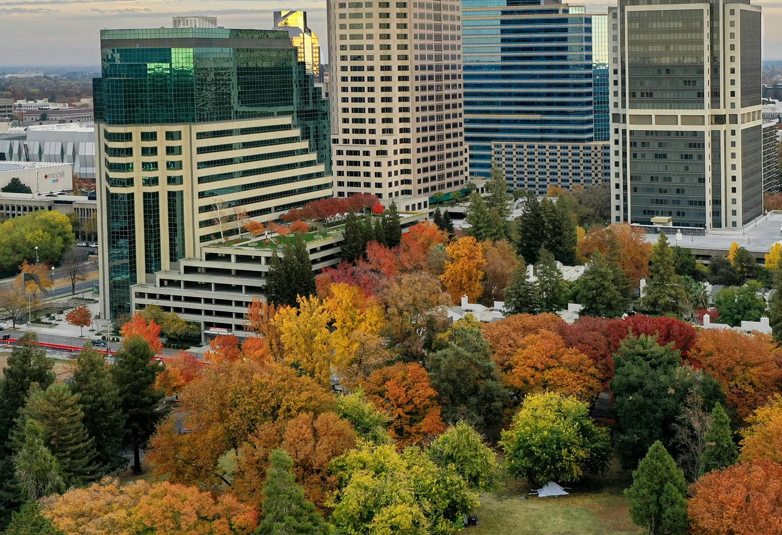 Sacramento City Skyline